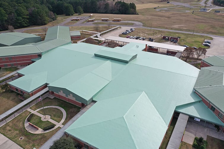 Black EPDM rubber commercial roofing membrane